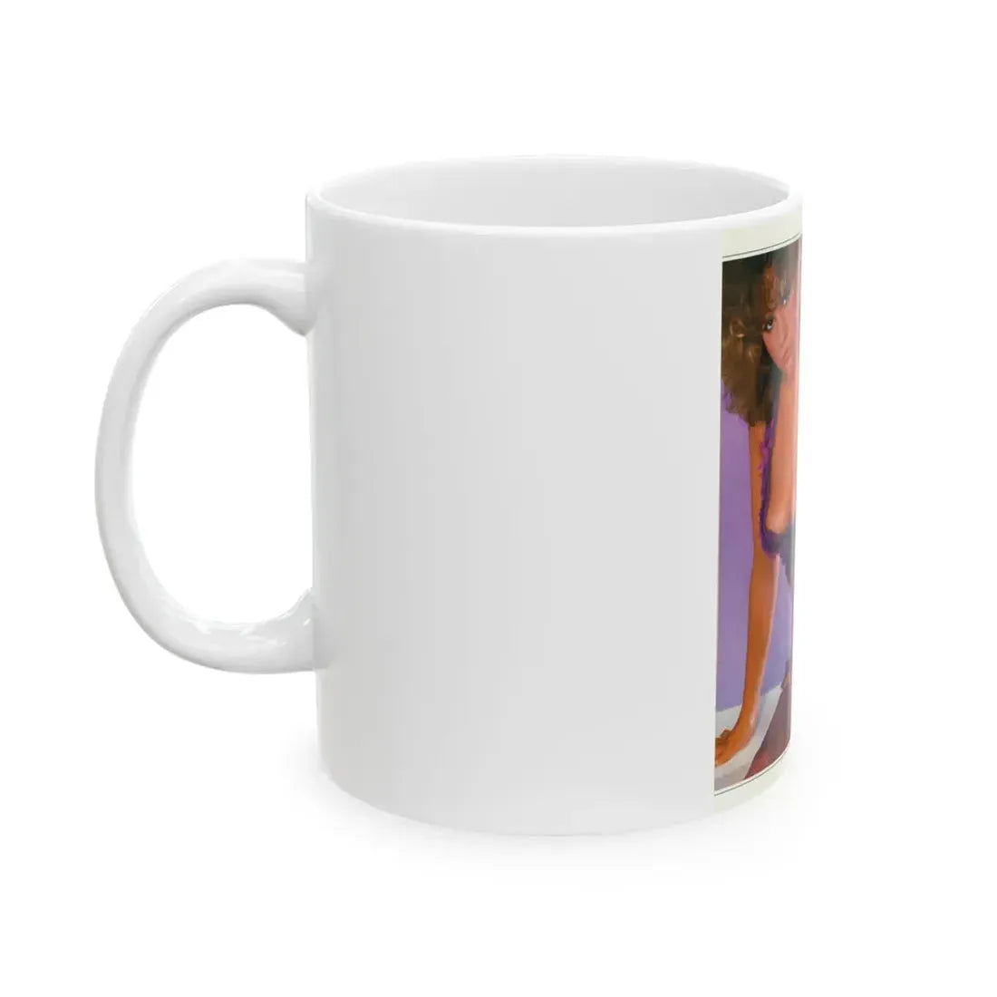 Linda Blair #218 - Partially Topless (Vintage Female Icon) White Coffee Mug - Go Mug Yourself