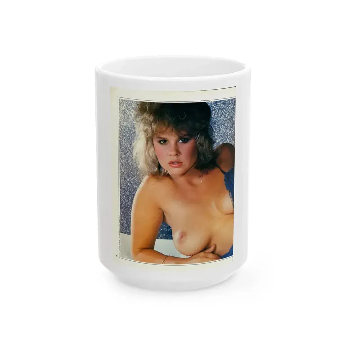 Linda Blair #219 - Topless (Vintage Female Icon) White Coffee Mug 15oz - Go Mug Yourself