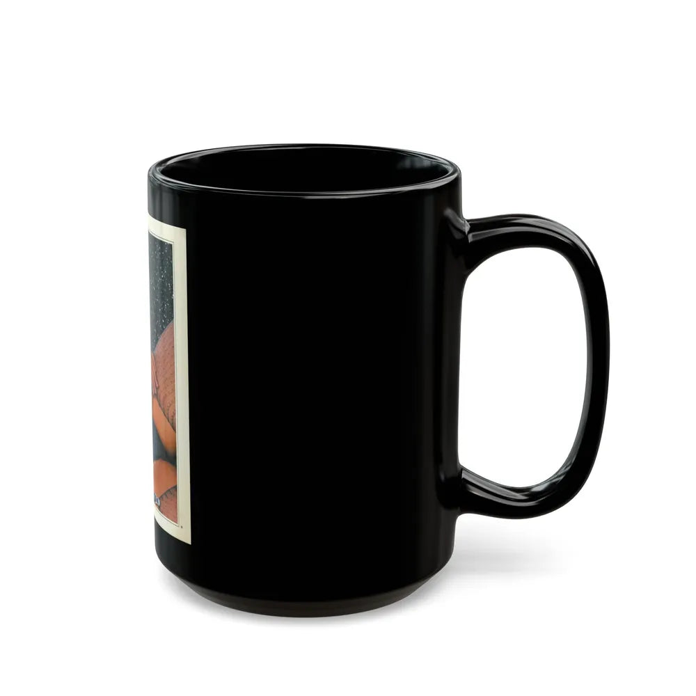 Linda Blair #220 (Vintage Female Icon) Black Coffee Mug-Go Mug Yourself