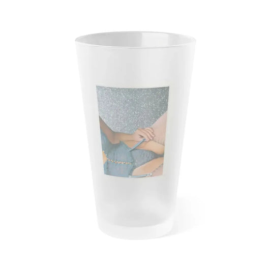 Linda Blair #220 (Vintage Female Icon) Frosted Pint Glass 16oz 16oz Frosted - Go Mug Yourself