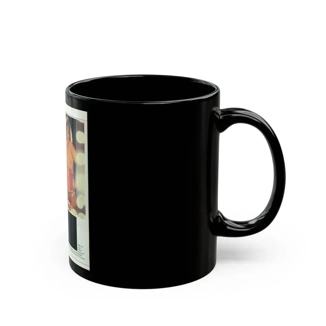 Linda Blair #221 - Partially Topless (Vintage Female Icon) Black Coffee Mug - Go Mug Yourself