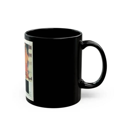 Linda Blair #221 - Partially Topless (Vintage Female Icon) Black Coffee Mug - Go Mug Yourself