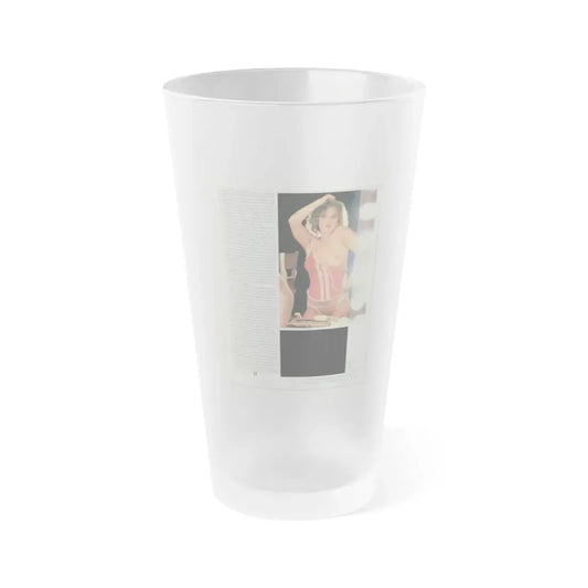Linda Blair #221 - Partially Topless (Vintage Female Icon) Frosted Pint Glass 16oz 16oz Frosted - Go Mug Yourself