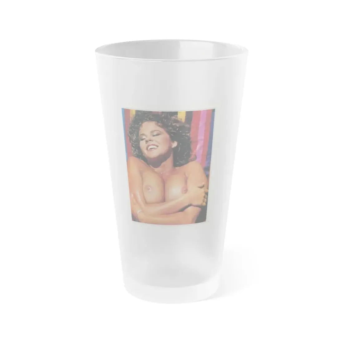 Linda Blair #222 - Topless (Vintage Female Icon) Frosted Pint Glass 16oz 16oz Frosted - Go Mug Yourself