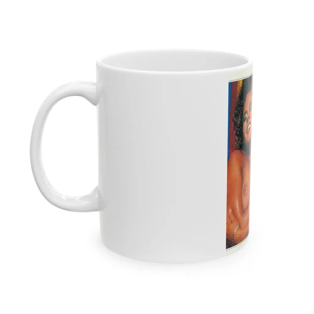 Linda Blair #222 - Topless (Vintage Female Icon) White Coffee Mug-Go Mug Yourself