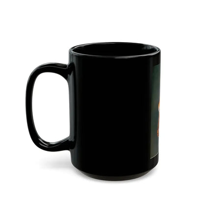 Linda Blair #223 - Topless (Vintage Female Icon) Black Coffee Mug - Go Mug Yourself