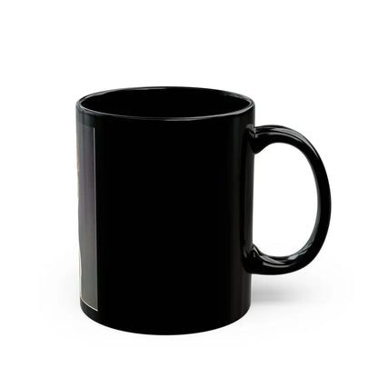 Linda Blair #223 - Topless (Vintage Female Icon) Black Coffee Mug - Go Mug Yourself