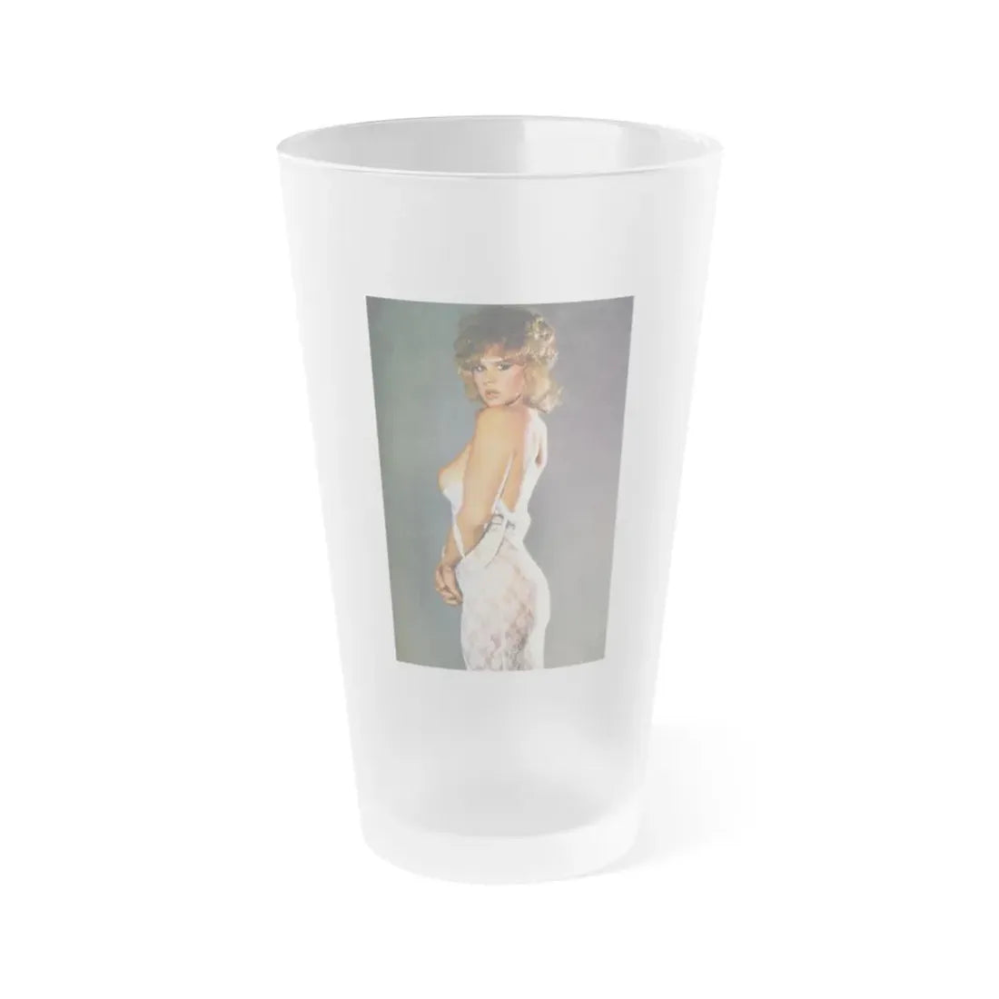 Linda Blair #223 - Topless (Vintage Female Icon) Frosted Pint Glass 16oz 16oz Frosted - Go Mug Yourself