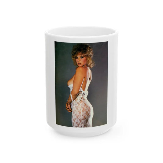 Linda Blair #223 - Topless (Vintage Female Icon) White Coffee Mug-15oz-Go Mug Yourself