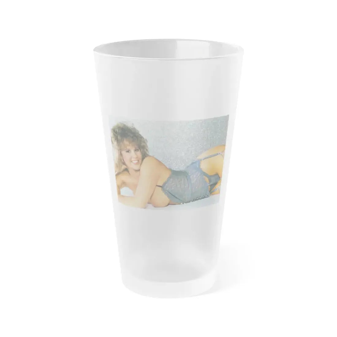 Linda Blair #224 - Topless (Vintage Female Icon) Frosted Pint Glass 16oz 16oz Frosted - Go Mug Yourself