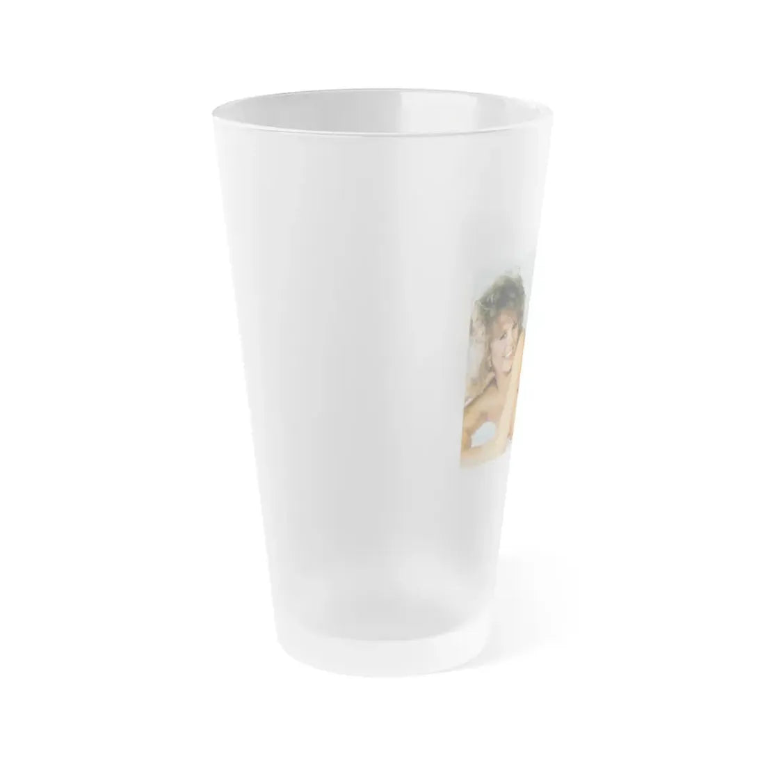 Linda Blair #224 - Topless (Vintage Female Icon) Frosted Pint Glass 16oz - Go Mug Yourself