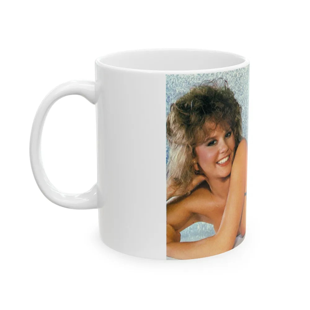 Linda Blair #224 - Topless (Vintage Female Icon) White Coffee Mug-Go Mug Yourself