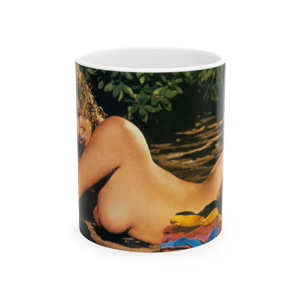 Linda Blair #225 - Topless (Vintage Female Icon) White Coffee Mug-11oz-Go Mug Yourself