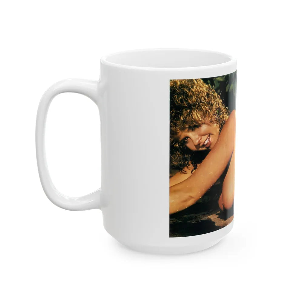 Linda Blair #225 - Topless (Vintage Female Icon) White Coffee Mug-Go Mug Yourself