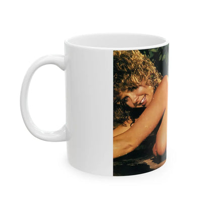 Linda Blair #225 - Topless (Vintage Female Icon) White Coffee Mug-Go Mug Yourself