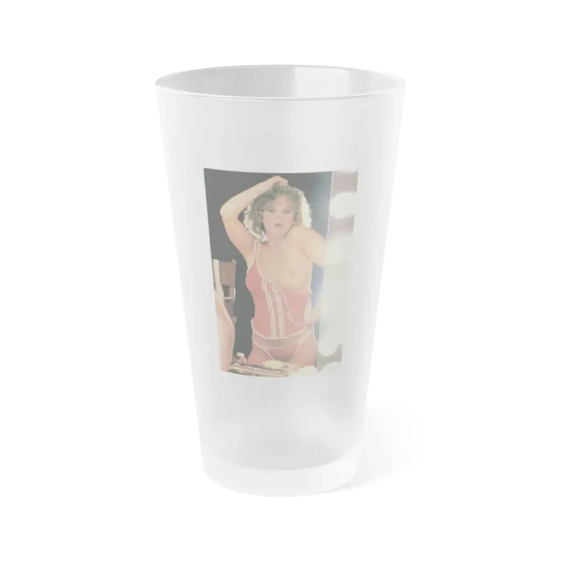 Linda Blair #226 - Partially Topless (Vintage Female Icon) Frosted Pint Glass 16oz 16oz Frosted - Go Mug Yourself