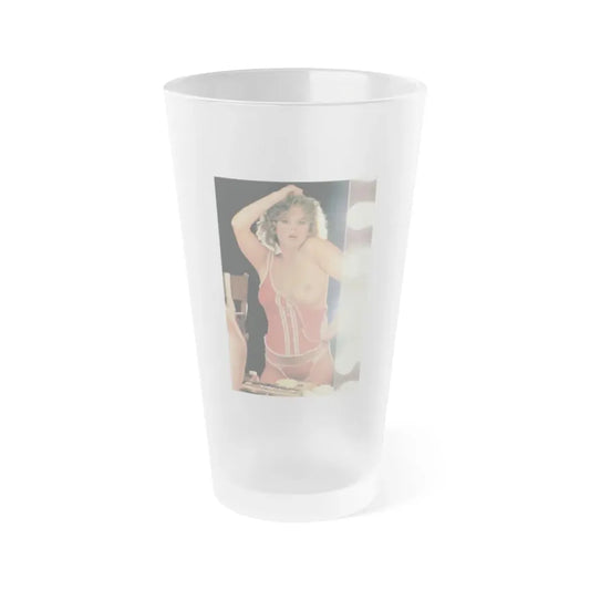 Linda Blair #226 - Partially Topless (Vintage Female Icon) Frosted Pint Glass 16oz 16oz Frosted - Go Mug Yourself