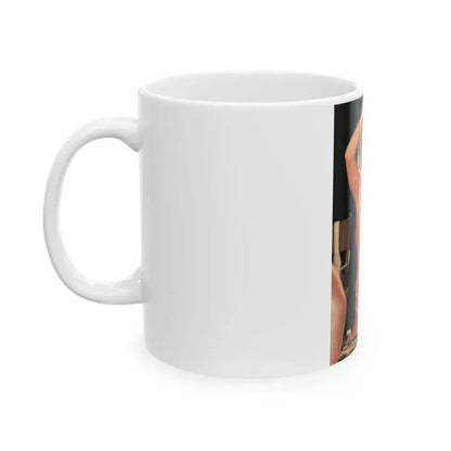 Linda Blair #226 - Partially Topless (Vintage Female Icon) White Coffee Mug - Go Mug Yourself