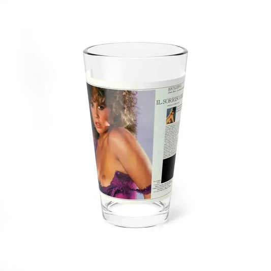 Linda Blair #227 - Partially Topless 1 (Vintage Female Icon) Pint Glass 16oz 16oz - Go Mug Yourself
