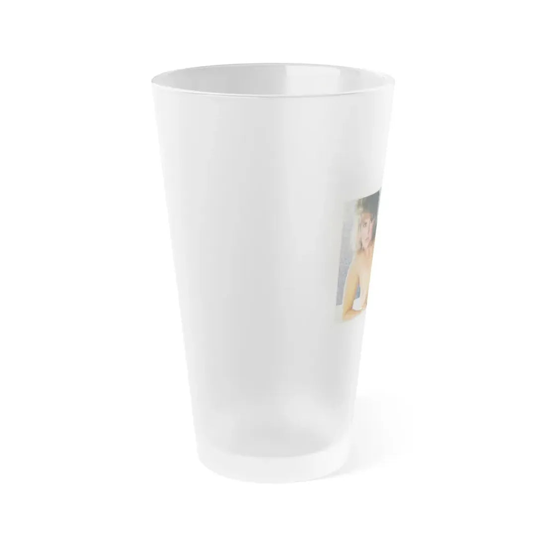 Linda Blair #228 - Partially Topless (Vintage Female Icon) Frosted Pint Glass 16oz - Go Mug Yourself