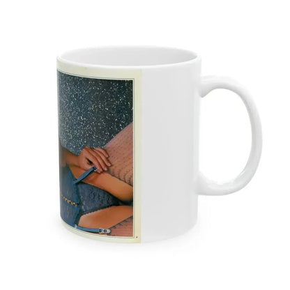 Linda Blair #228 - Partially Topless (Vintage Female Icon) White Coffee Mug - Go Mug Yourself