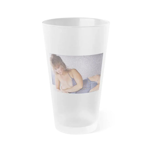 Linda Blair #233 - Partially Topless (Vintage Female Icon) Frosted Pint Glass 16oz 16oz Frosted - Go Mug Yourself