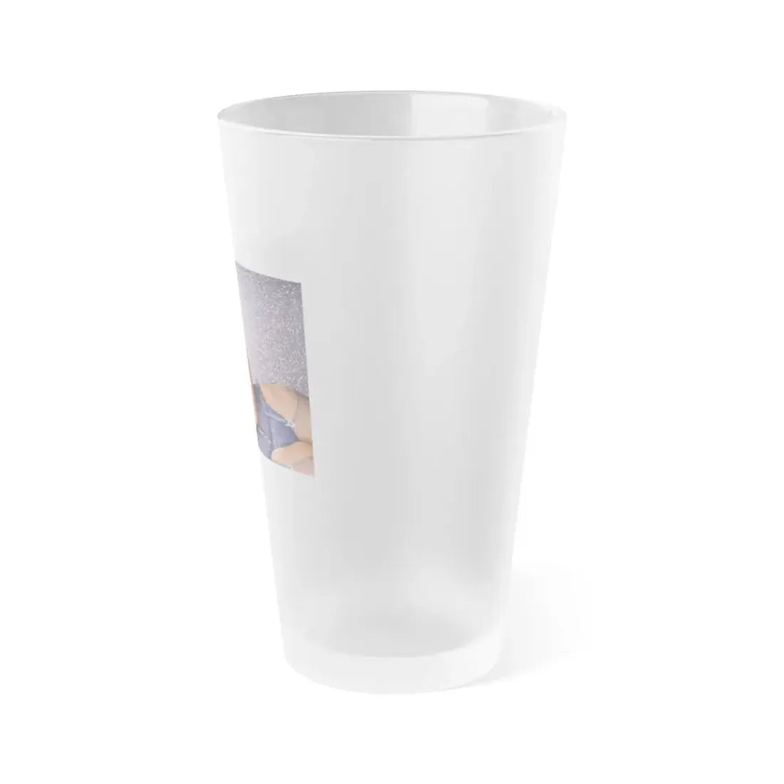 Linda Blair #233 - Partially Topless (Vintage Female Icon) Frosted Pint Glass 16oz - Go Mug Yourself