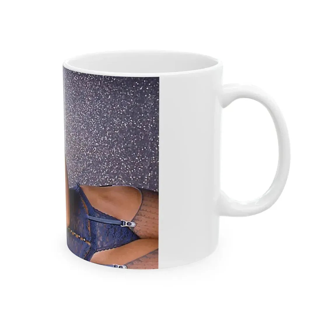 Linda Blair #233 - Partially Topless (Vintage Female Icon) White Coffee Mug - Go Mug Yourself