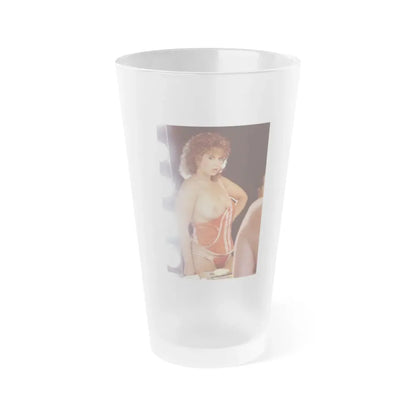 Linda Blair #235 - Partially Topless (Vintage Female Icon) Frosted Pint Glass 16oz 16oz Frosted - Go Mug Yourself