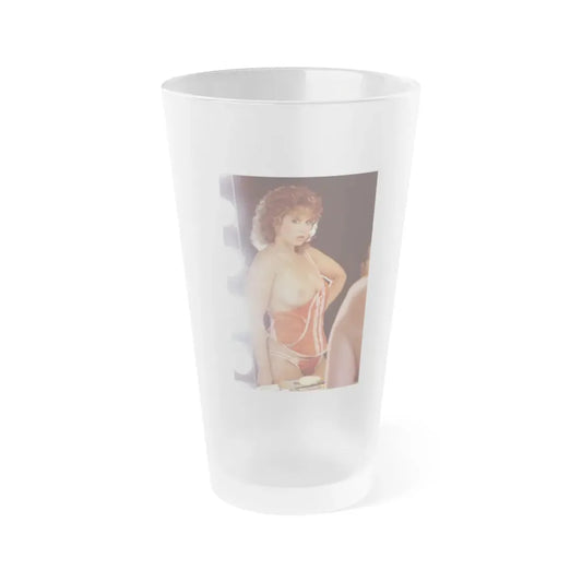 Linda Blair #235 - Partially Topless (Vintage Female Icon) Frosted Pint Glass 16oz 16oz Frosted - Go Mug Yourself