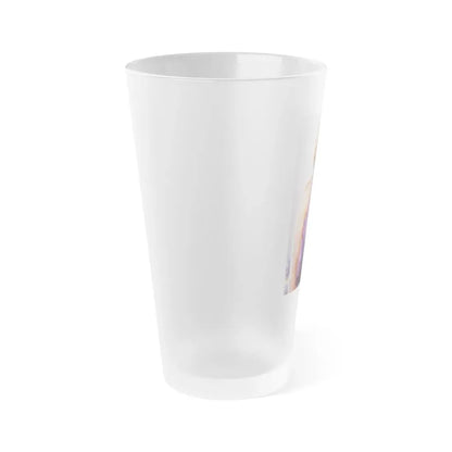 Linda Blair #236 - Partially Topless (Vintage Female Icon) Frosted Pint Glass 16oz - Go Mug Yourself