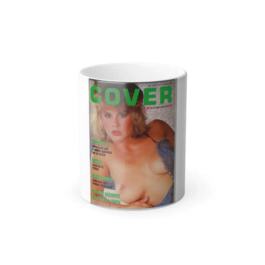 Linda Blair #240 - Mag. Cover Partially Topless (Vintage Female Icon) Color Changing Mug 11oz 11oz - Go Mug Yourself