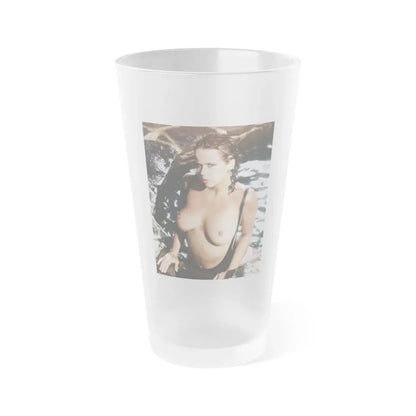 Linda Blair #241 - Topless (Vintage Female Icon) Frosted Pint Glass 16oz 16oz Frosted - Go Mug Yourself