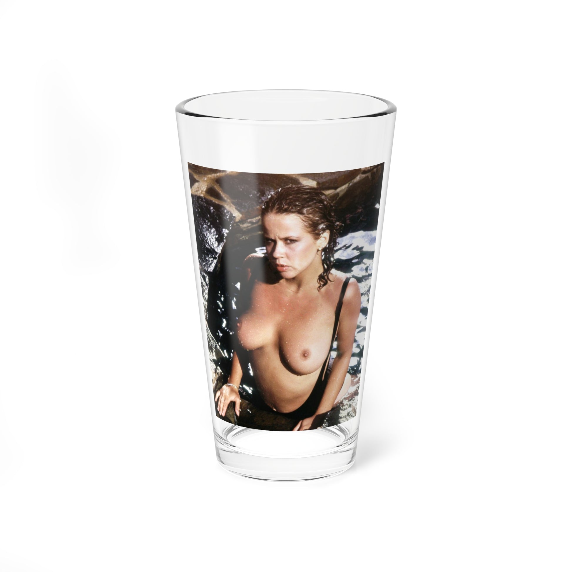 Linda Blair #241 - Topless (Vintage Female Icon) Pint Glass 16oz-16oz-Go Mug Yourself