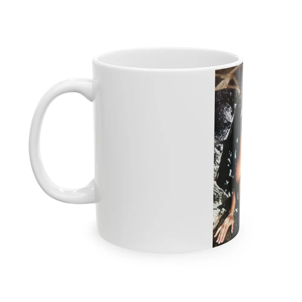 Linda Blair #241 - Topless (Vintage Female Icon) White Coffee Mug-Go Mug Yourself