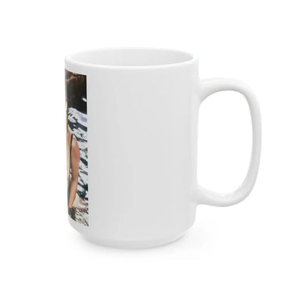 Linda Blair #241 - Topless (Vintage Female Icon) White Coffee Mug-Go Mug Yourself