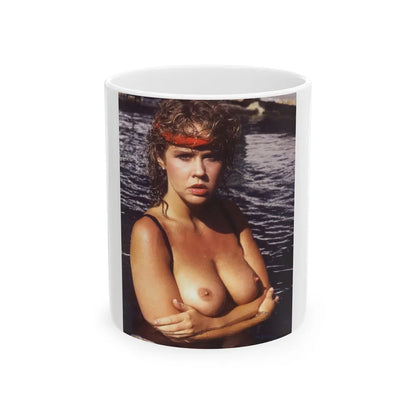 Linda Blair #242 - Topless (Vintage Female Icon) White Coffee Mug-11oz-Go Mug Yourself