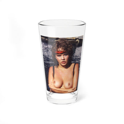 Linda Blair #243 - Topless (Vintage Female Icon) Pint Glass 16oz-16oz-Go Mug Yourself