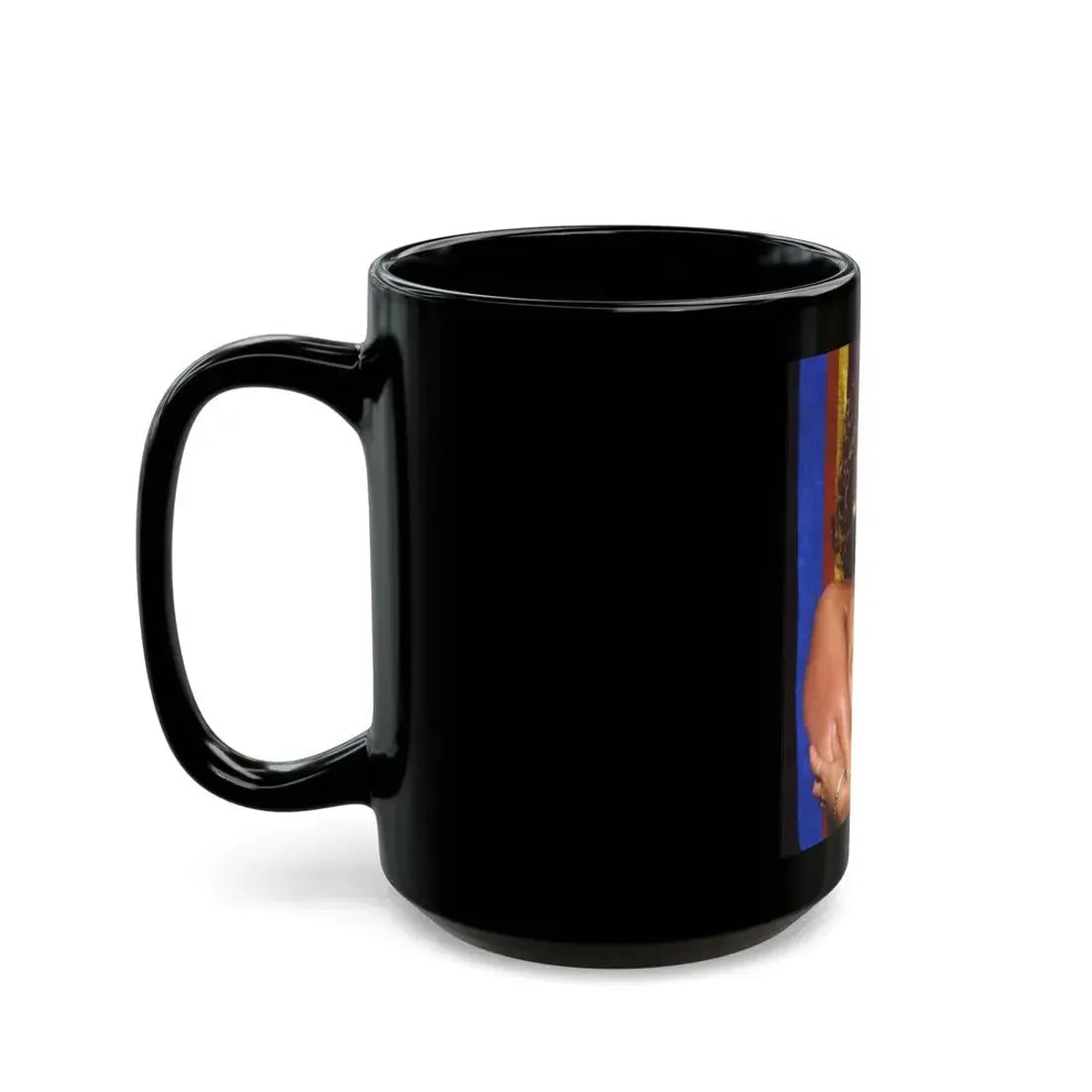 Linda Blair #247 - Topless (Vintage Female Icon) Black Coffee Mug - Go Mug Yourself