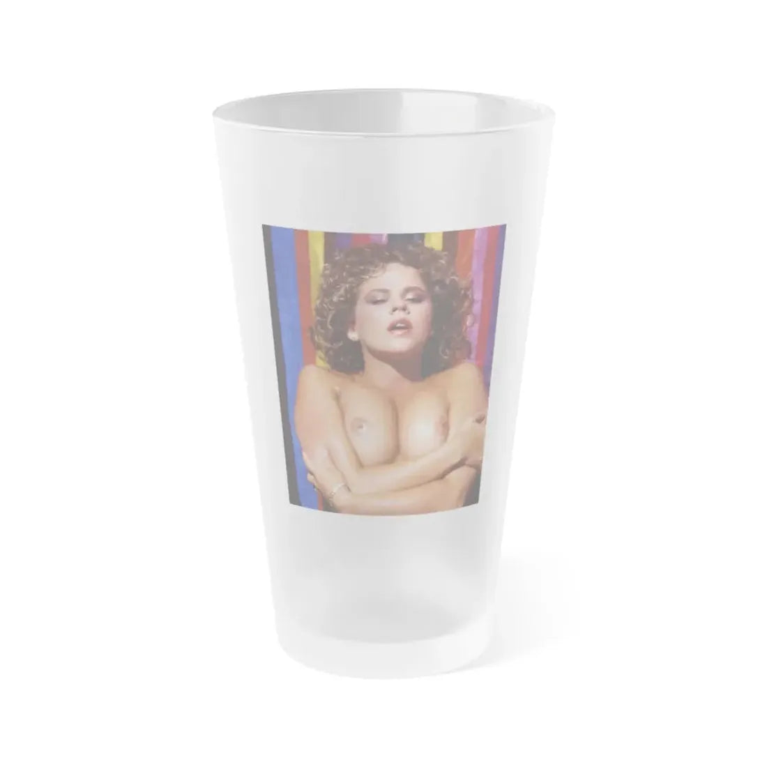 Linda Blair #247 - Topless (Vintage Female Icon) Frosted Pint Glass 16oz 16oz Frosted - Go Mug Yourself