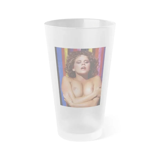Linda Blair #247 - Topless (Vintage Female Icon) Frosted Pint Glass 16oz 16oz Frosted - Go Mug Yourself