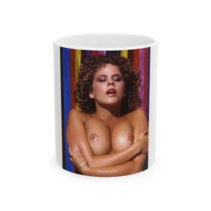 Linda Blair #247 - Topless (Vintage Female Icon) White Coffee Mug-11oz-Go Mug Yourself