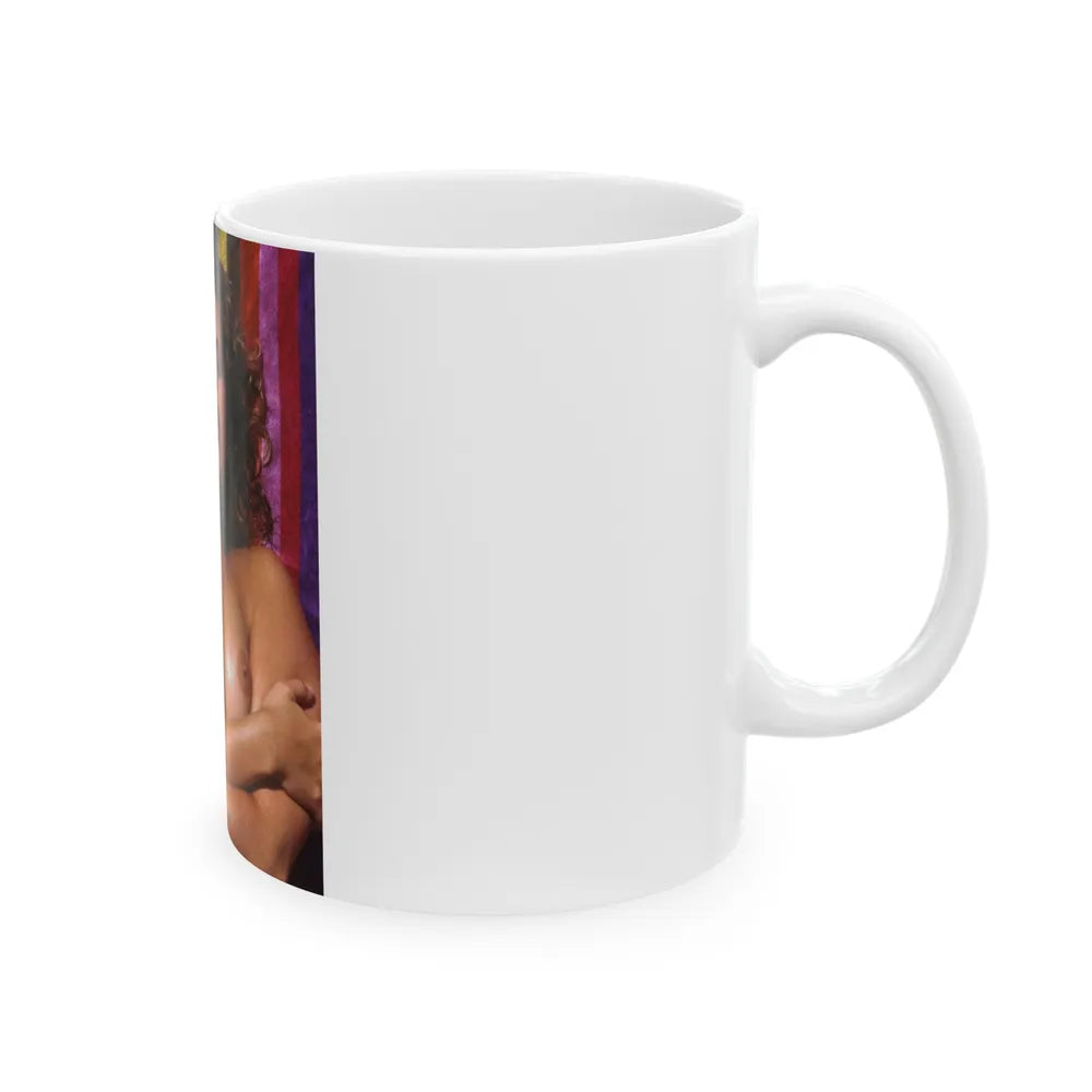 Linda Blair #247 - Topless (Vintage Female Icon) White Coffee Mug-Go Mug Yourself