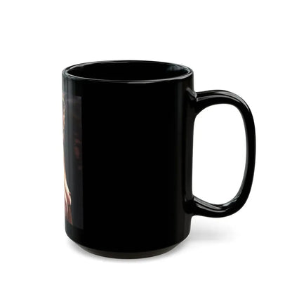 Linda Blair #248 - Topless (Vintage Female Icon) Black Coffee Mug - Go Mug Yourself