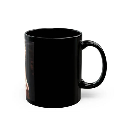 Linda Blair #248 - Topless (Vintage Female Icon) Black Coffee Mug - Go Mug Yourself