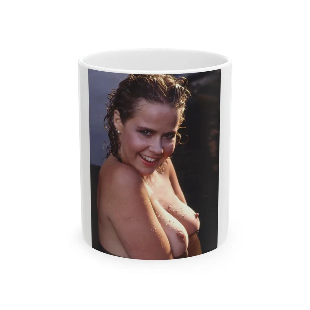 Linda Blair #248 - Topless (Vintage Female Icon) White Coffee Mug-11oz-Go Mug Yourself