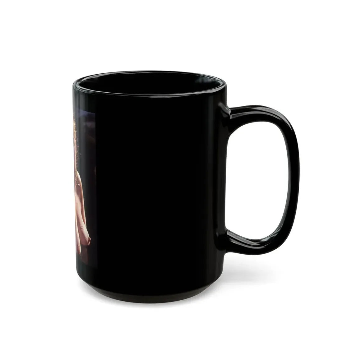 Linda Blair #250 - Topless (Vintage Female Icon) Black Coffee Mug - Go Mug Yourself