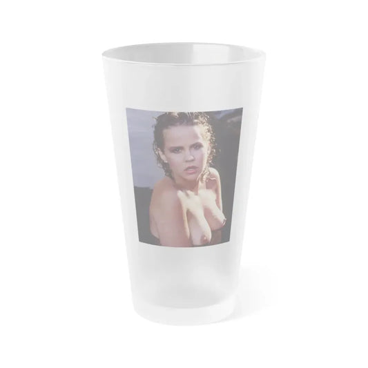 Linda Blair #250 - Topless (Vintage Female Icon) Frosted Pint Glass 16oz 16oz Frosted - Go Mug Yourself