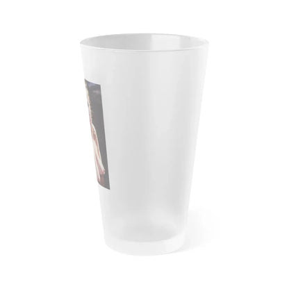 Linda Blair #250 - Topless (Vintage Female Icon) Frosted Pint Glass 16oz - Go Mug Yourself