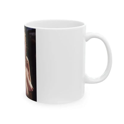 Linda Blair #250 - Topless (Vintage Female Icon) White Coffee Mug - Go Mug Yourself